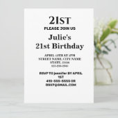Invitation Simple ajout minimal du nom de texte du logo (Debout devant)