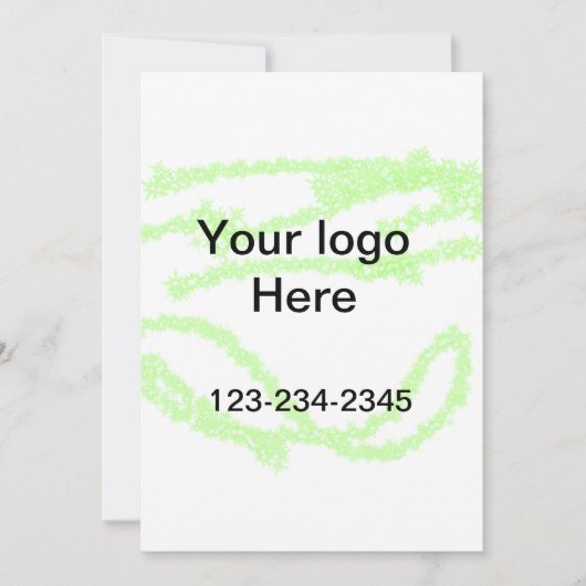 Invitation Simple ajout minimal du nom de texte du logo (Devant)