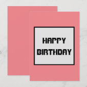 Invitation Simple ajout minimal du nom de texte du logo (Devant / Derrière)