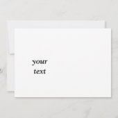 Invitation Simple ajout minimal du nom de texte du logo (Dos)