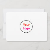 Invitation Simple ajout minimal du nom de texte du logo (Devant)