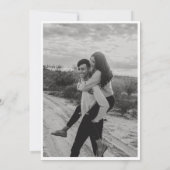 Invitation Simple and modern contemporary photo wedding (Dos)