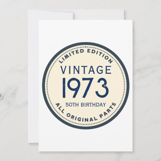 INVITATION SIMPLE ANNIVERSAIRE PERSONNALISÉ (Devant)