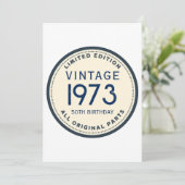 INVITATION SIMPLE ANNIVERSAIRE PERSONNALISÉ (Debout devant)