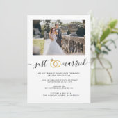 Invitation Simple annonce de mariage  Photo du couple  (Debout devant)