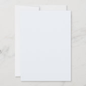 Invitation Simple Arc Bridal Shower Bleu (Dos)