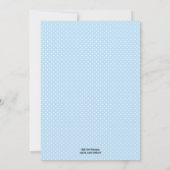 Invitation simple au Baby shower Monogramme - Garç (Dos)