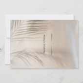 Invitation simple au mariage (Dos)