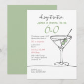 Invitation Simple au Martini (Devant / Derrière)