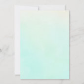 Invitation simple au Seder de Pâque à l'aquarelle  (Dos)