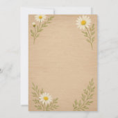 Invitation simple Baby shower de marguerite rustiq (Dos)