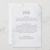 Invitation Simple Beach Ocean Seashell Wreath Mariage (Dos)