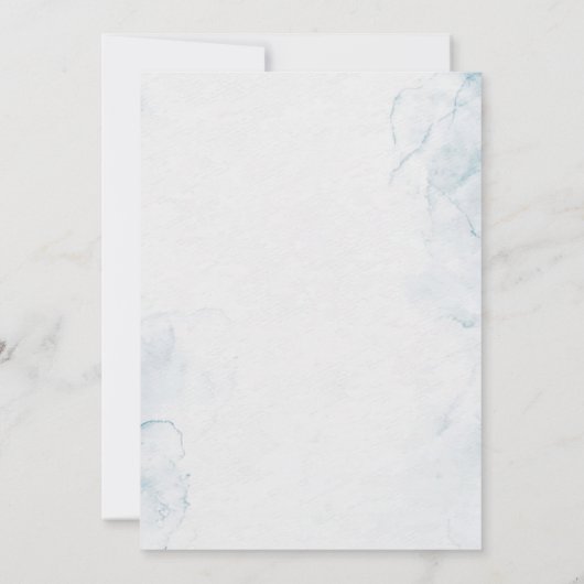 Invitation Simple Beach Ocean Seashell Wreath Mariage (Dos)