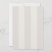 Invitation Simple Beach Sand Cabana Stripes Wedding (Dos)