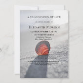 Invitation Simple Beach Seashell Fête De La Vie (Devant)