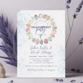 Invitation Simple Beach Seashell Wreath