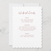 Invitation Simple Beach Seashell Wreath Bachelortie (Dos)