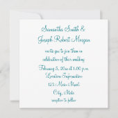 Invitation Simple Biscay Bay et Mariage blanc (Devant)