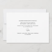 Invitation simple Black Bridal Shower (Dos)