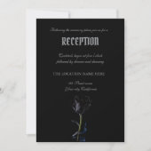 Invitation Simple Black Roses gothique (Devant)