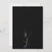 Invitation Simple Black Roses gothique (Dos)