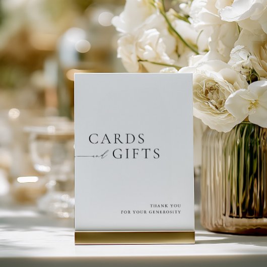 Invitation Simple Black & White Cards & Gifts Wedding Sign