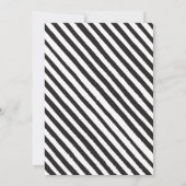 Invitation Simple black white garçon karate anniversaire Invi (Dos)