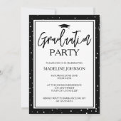 Invitation Simple Black & White Photo 2026 Graduation (Dos)
