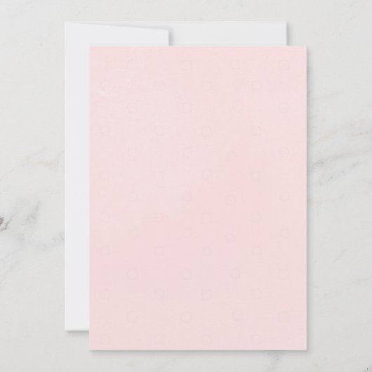 Invitation Simple Blush Floral New Date Mariage Postponction (Dos)