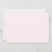 Invitation Simple Blush & Gold Floral Les deux parents Mariag (Dos)