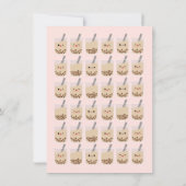 Invitation Simple Boba Bubble Milk Tea rose Anniversaire (Dos)