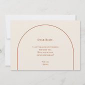 Invitation Simple Boho Arch Ivory Bridesmaid Proposal Card (Dos)