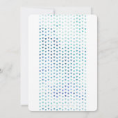Invitation SIMPLE BOHO MARIAGE triangle moderne motif bleu  (Dos)