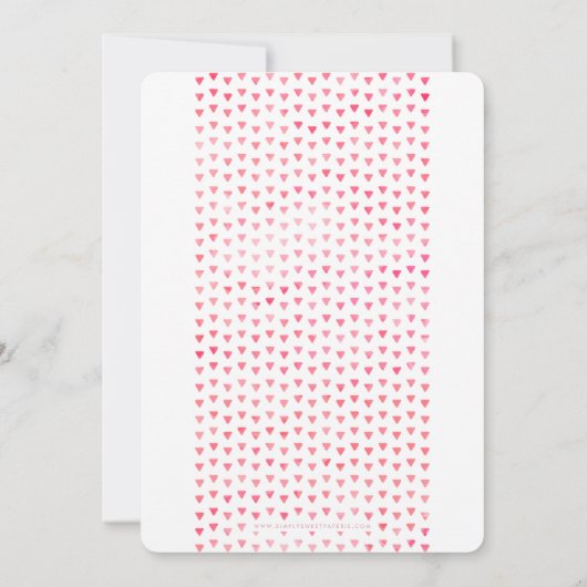 Invitation SIMPLE BOHO MARIAGE triangle moderne motif rose (Dos)