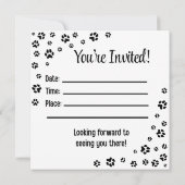 Invitation "Simple bonjour" (Dos)