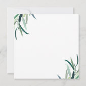 Invitation Simple Botanical avec demande de marraine  (Dos)