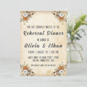 Invitation simple botanique et rustique dîner de répétition (Debout devant)