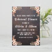Invitation simple botanique et rustique dîner de répétition (Debout devant)
