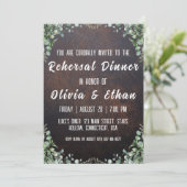 Invitation simple botanique et rustique dîner de répétition (Debout devant)