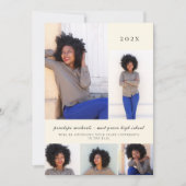 Invitation Simple Botanique Photo Collage Partie de graduatio (Devant)