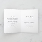 Invitation Simple Bow Mariage Classique (Intérieur)