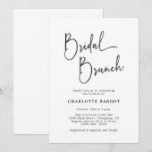 Invitation Simple Brunch de Mariage (Devant / Derrière)