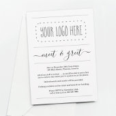Invitation Simple Business Meet Greet - Ajouter un logo