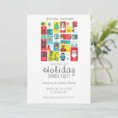 Invitation Simple Calendrier de l'avènement Dîner férié (Debout devant)