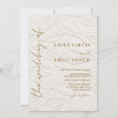 Invitation Simple Calligraphie Mariage Timeless (Devant)