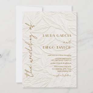 Invitation Simple Calligraphie Mariage Timeless