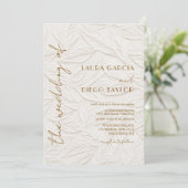 Invitation Simple Calligraphie Mariage Timeless (Debout devant)