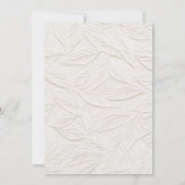 Invitation Simple Calligraphie Mariage Timeless (Dos)
