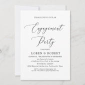 Invitation Simple calligraphie Rustique (Devant)