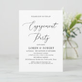 Invitation Simple calligraphie Rustique (Debout devant)